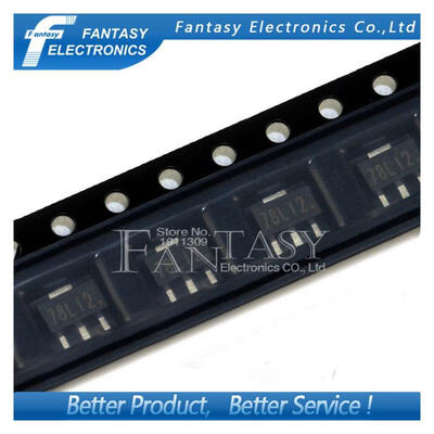 

100PCS 78L12 SOT 89 SMD 12V three-terminal regulator new&original free shipping