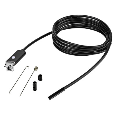 

AN99 2-in-1 USB Micro Connector 55MM Endoscope Borescope Inspection Wire Camera