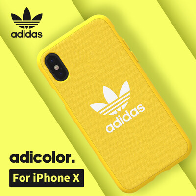 

Adidas iPhone X Mobile Shell New Bright Youth Apple X Men Silicone All-inclusive Simple Non-slip Fall Protection Cover Black