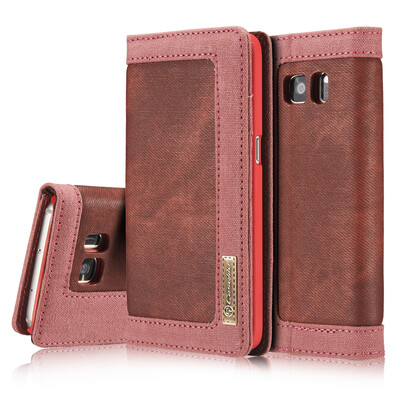 

Samsung Galaxy S6S6 Edge Luxury Canvas Villus Vintage Multi-function Wallet Card Clip Protection Cover Stand Phone case