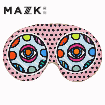 

Silk Eye Mask MAZZZKMAZK eyes wide open light block traveling lavender fashion fun sleep mask