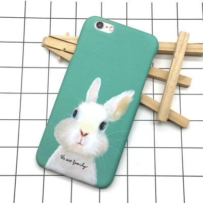 

Мода милый мультфильм свинья кролик Жесткий Матовая Пластик крышка для IPhone 5 5s se ультра тонкий чехол для iphone 6 6s 7 8 плюс