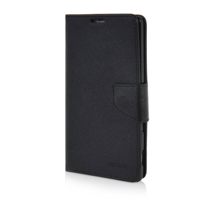 

MOONCASE Cross pattern Leather Wallet Flip Card Slot Pouch Stand Shell Back ЧЕХОЛ ДЛЯ Sony Xperia T3 Black