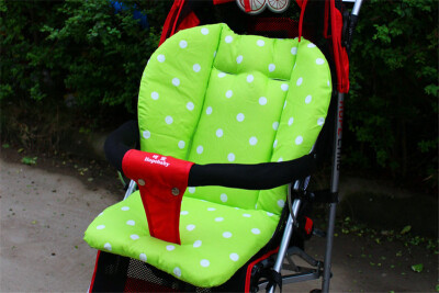 

mymei Thick Baby Infant Stroller Seat Pushchair Cushion Cotton Mat White Dot Green