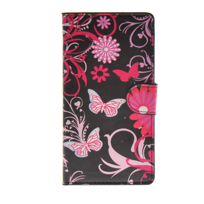 

MOONCASE Butterfly style Leather Side Flip Wallet Card Slot Stand Pouch Case Cover for Samsung Galaxy A7