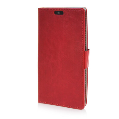 

MOONCASE Leather Wallet Flip Card Slot Pouch Stand Shell Back Case Cover for Motorola Moto Maxx XT1225 Red