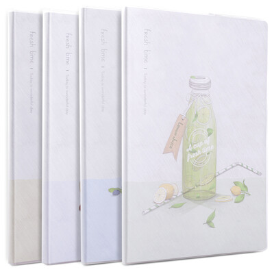 

Deli deli 4 16K80 afternoon tea series soft copybook rubber sleeve student diary notebook notebook T1680