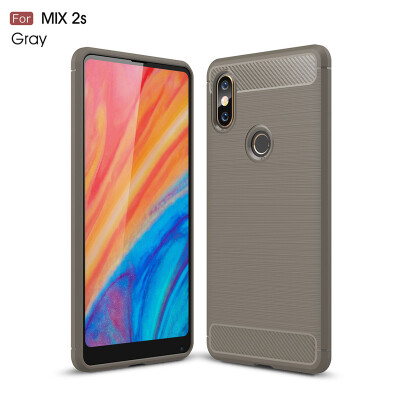 

For Xiaomi Mix2S Carbon Fiber Phone Cases Soft Anti-Knock Cover For Xiaomi Mix2S case