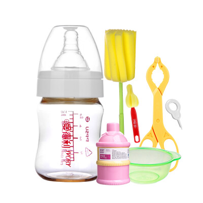 

IVORY Baby bottle wide caliber newborn bottle PPSU baby bottle set 150ml with  pacifier ​​JDT-09