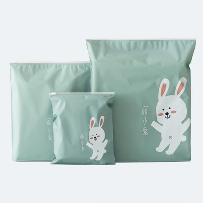 

Shouhou shoes bundle pockets cartoon waterproof zipper storage bag bundle pockets home travel sorting&finishing bags 3 packs large medium&small JD-SN-31 Mengxiao rabbit