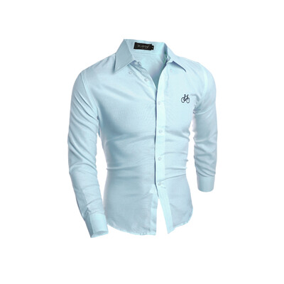 

Zogaa New Men Shirt Easy-care Fringe Korean