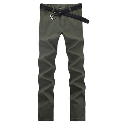 

Zogaa Korean Mens Pants Casual Slim Fashion Pure Cotton Straight