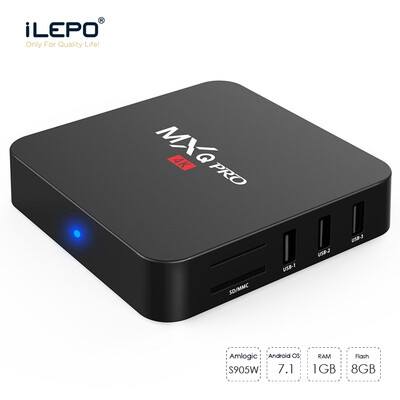 

Mxqpro tv box 1G Ram 8G Rom OTT IPTV Box Mediaplayer Android7.1 KD17.6 Новый чип S905W Quad Core TV box