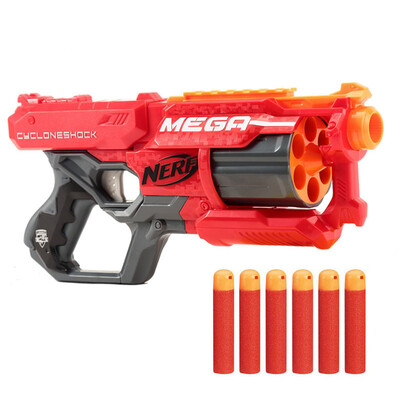 

Hasbro (Hasbro) NERF тепло мягкой пистолет пули MEGA серия ураганы передатчик (красный, черный и оранжевый) Открытые Игрушки A9353
