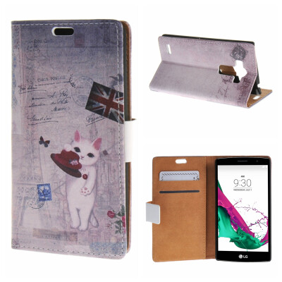 

MOONCASE LG G4 Beat G4S ЧЕХОЛ ДЛЯ Flip Wallet Card Slot Stand Leather Folio Pouch /a16