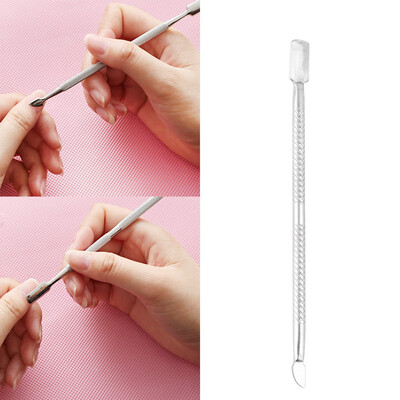 

Stainless Steel Cuticle Nail Pusher Remover Trimmer Manicure Pedicure Tool