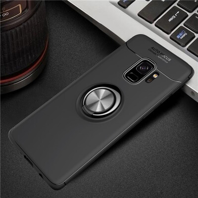 

Samsung Galaxy S9S9 Plus Luxury Metal Ring Magnetic Bracket Shockproof Cooling TPU Phone Case