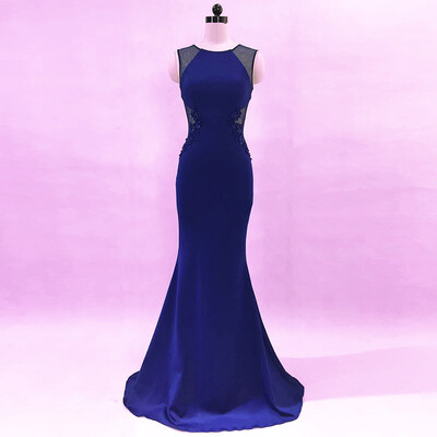 

Evening dress female party host slim elegant 5 color party dress dress long section