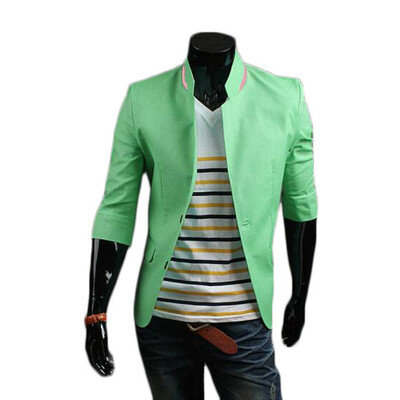 

Zogaa New Mens Suit Slim 7 Points Sleeve