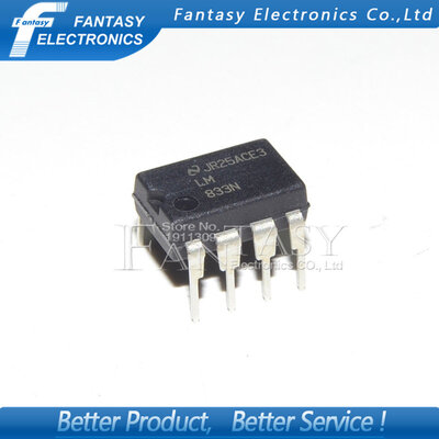 

50PCS LM833N DIP8 LM833 DIP new&original IC free shipping