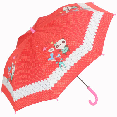 

[Jingdong Supermarket] Paradise umbrella high-density polyester silver plastic transfer cartoon children straight pole sunny umbrella sun umbrella red 10002ELCJ