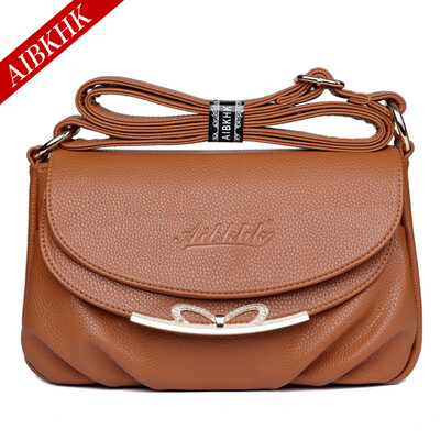 

Aibkhk женская мода сумки женские натуральная кожа 2-слойные кожа коровы сумка Cross body сумка подарок для мамы четыре цвета M501