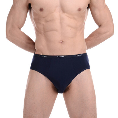 

Jingdong supermarket Langsha men&39s underwear men&39s comfortable breathable renewable fiber U convex wide waist briefs four 180 XXL