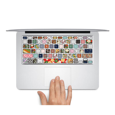 

GEEKID@ Macbook Pro retina keyboard decal sticker US style flower macbook pro retina 13 individual keys sticker skin Protector