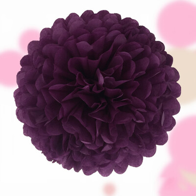 

6inch 1piece pompon Tissue Paper Pom Poms Flower Balls for wedding room Decoration Party Supplies diy craft paper flower