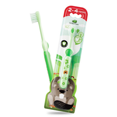 

Small sapling children toothbrush baby training toothbrush soft fur green suitable for 2-4 years old