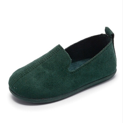 

2018 Spring Childrens Shoes Solid Color Soft Bottom Casual Shoes Princess Shoes Moccasin Flats Leather Shoe Kids Sneakers