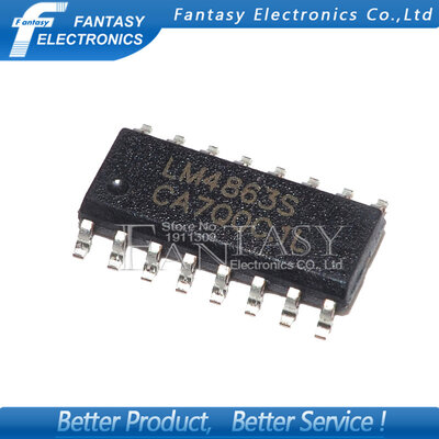 

20PCS LM4863 SOP16 LM4863S SOP SMD new and original IC free shipping