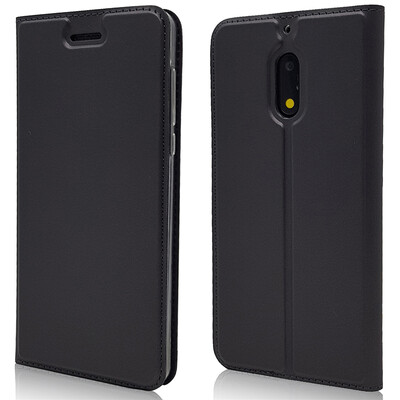 

Роскошный чехол для кошелька для Nokia 6 Prime Высококачественная искусственная кожа с флип-крышкой Kickstand Anti-shock Полная защита