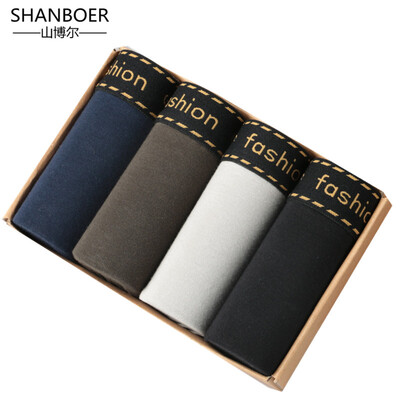 

Brand High Elastic Casual Men Underwear Boxers Sexy Comfortable 4 Pcs\Pack Colorful Boxers Men Shorts Pants