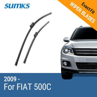 

SUMKS Wiper Blades for FIAT 500C 24"&14" Fit Push Button Arms 2009 2010 2011 2012 2013 2014 2015 2016 2017