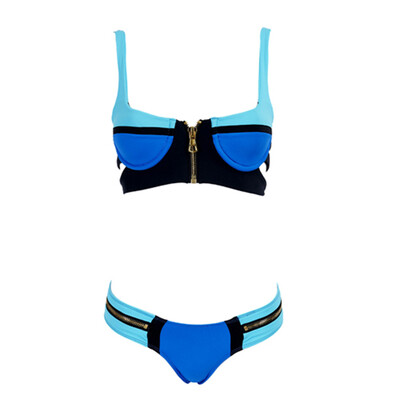 

Women'S Hot Zipper Women Bikini SwimSuit Swimwear Swim Mixed ColorS