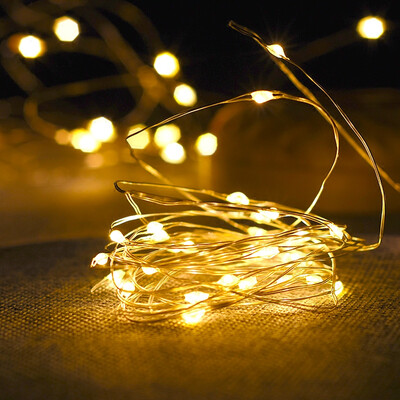 

JULELYS 3M 30 Bulb Festoon USB Copper Wire Decorative Lights LED Decoration For Holidays Valentine Birthday Christmas String Light