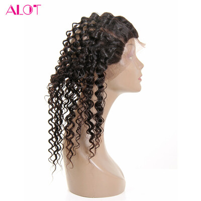 

Alot 2242 Pre Plucked 360 Lace Frontal Peruvian Deep Wave 100 Vigin Human Hair