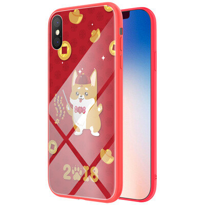

Youjia Apple iPhoneX Mobile Shell Apple 10 Стеклянная задняя панель All-inclusive Мягкие чехлы для жестких оболочек