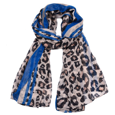 

Jeouly leopard scarves womans striped cachecol marcas lady long voile scarf sunscreen shawls hijab wraps Echarpes Foulard Femme