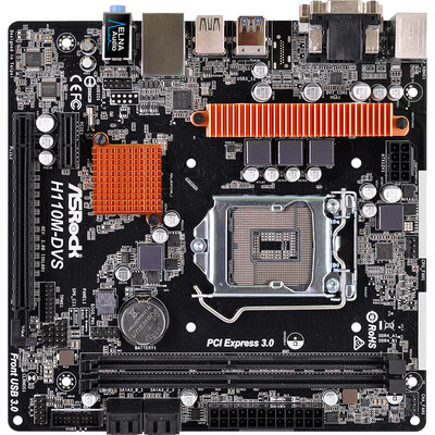 

ASRock H110M-DVS R30 Motherboard Intel H110LGA 1151