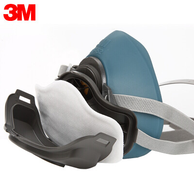 

3M dust mask non-oil particle industrial dust grinding mask silicone half mask HF-52 three sets