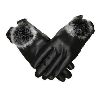 

Good haibao haolebao Ms cycling drowned PU touch screen gloves plus cashmere non-slip gloves autumn&winter warm