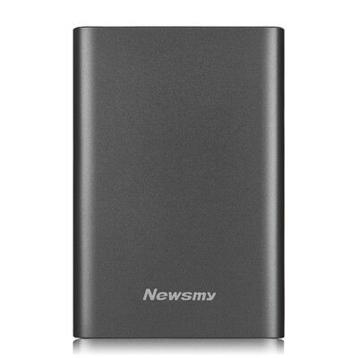 

Newsman 2TB USB31 Type-C Mobile Hard Disk Aluminum Alloy Thermal Shock & Magnetic Protection Wear Data Storage Copy Smoke 25 inches
