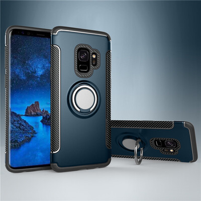 

Samsung Galaxys S7 EdgeS8S9 Armor Car Magnetic Suction Ring Bracket Silicon TPU Hard PC Phone Case