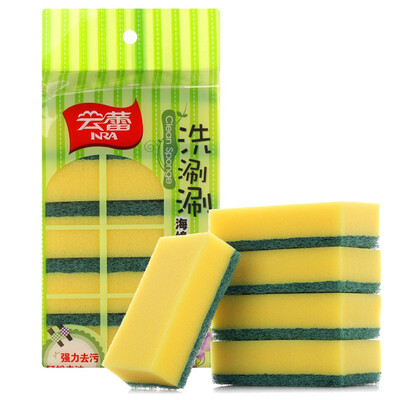 

Jingdong supermarket Yunlei sponge rubbing clean cloth hundred clean rub value 5 Pack 10298