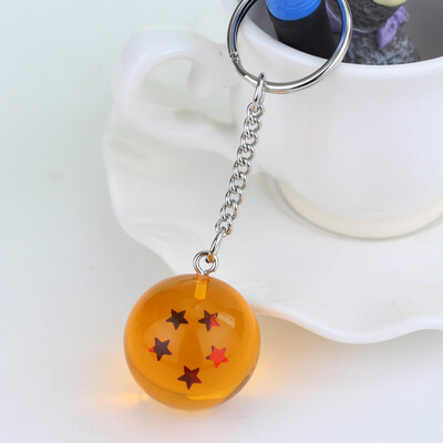 

New Cool Anime Dragon Ball Keychain Crystal ball Bag Pendant Decorations Summoned seven summon dragons