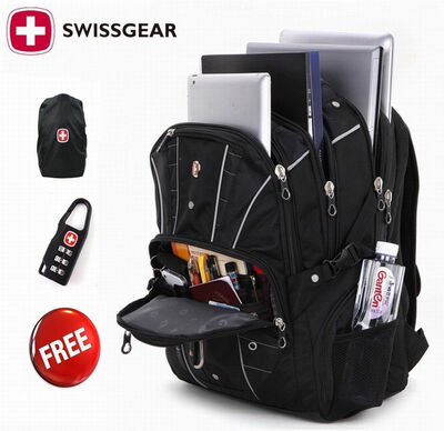 

Swissgear 17 inch Laptop Backpack Waterproof Travel Bag Camp Hiking Rucksack
