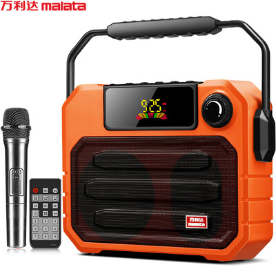 

Malata X06 Outdoor Square Dance Audio Bluetooth Speaker Portable Portable Card High Power Subwoofer Microphone With Microphone Orange