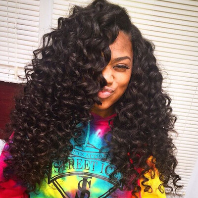 

8A Brazilian Deep Wave with Closure Cheap Brazilian Curly Virgin Hair 34 Bundles with Closure Deep Curly with Closure 100 Unproc